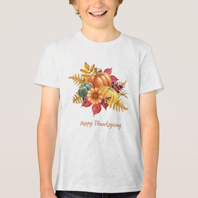 Erntedank Pumpkins Boys T - Shirt (Vorderseite)
