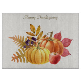 Erntedank Pumpkins Cutting Board Schneidebrett