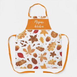 Erntedank Pumpkins Gewürz und Herbst Schürze