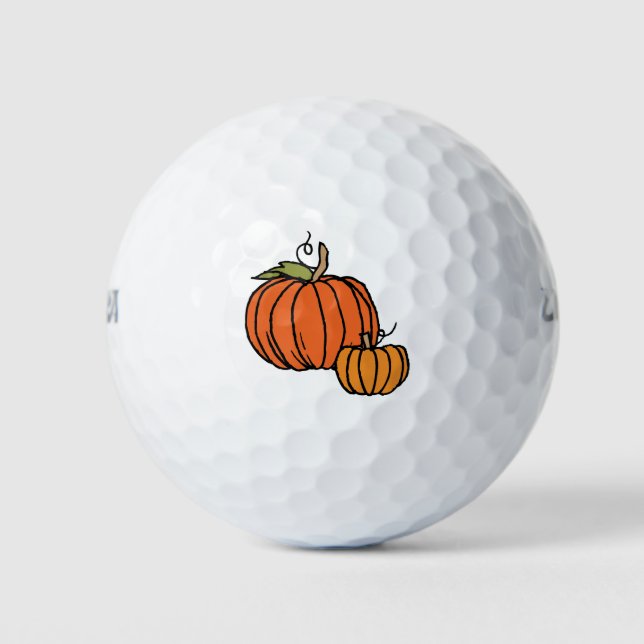 Erntedank Pumpkins Golfplätze Golfball (Vorderseite)
