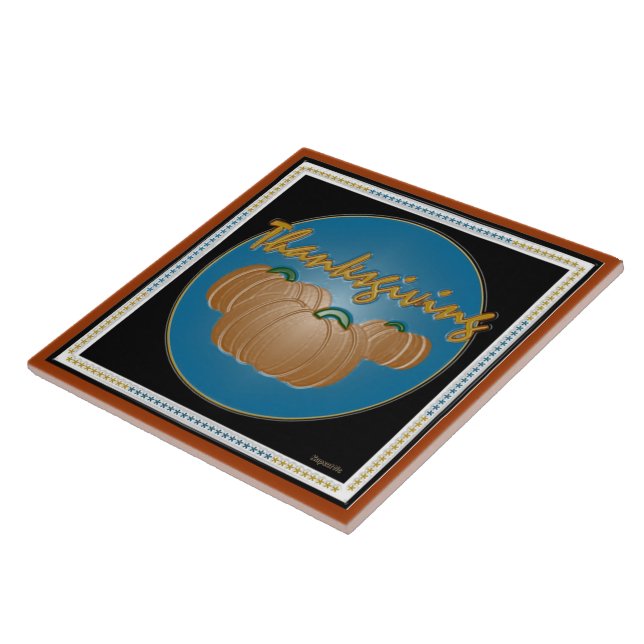 Erntedank Pumpkins in Graphics Fliese (Seite)