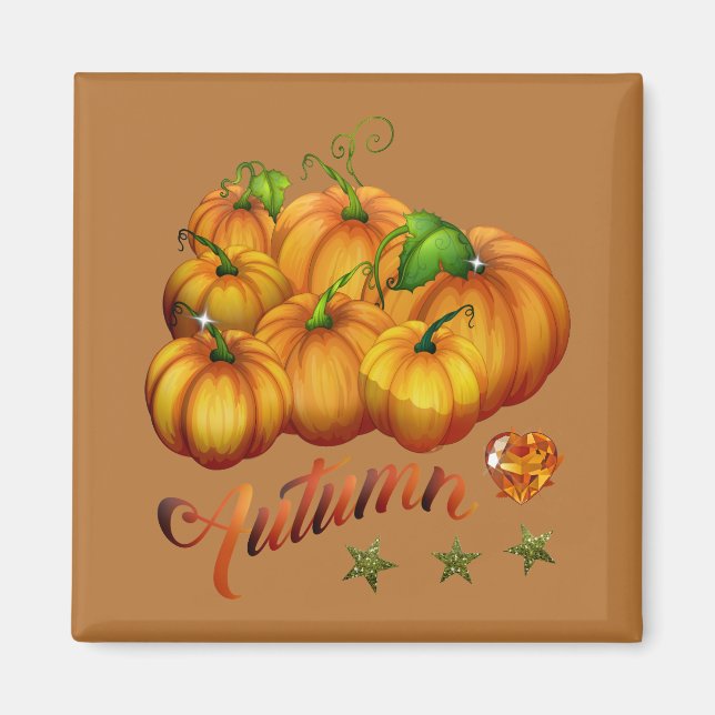 Erntedank Pumpkins Magnet (Vorne)