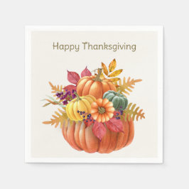 Erntedank Pumpkins Napkin Serviette