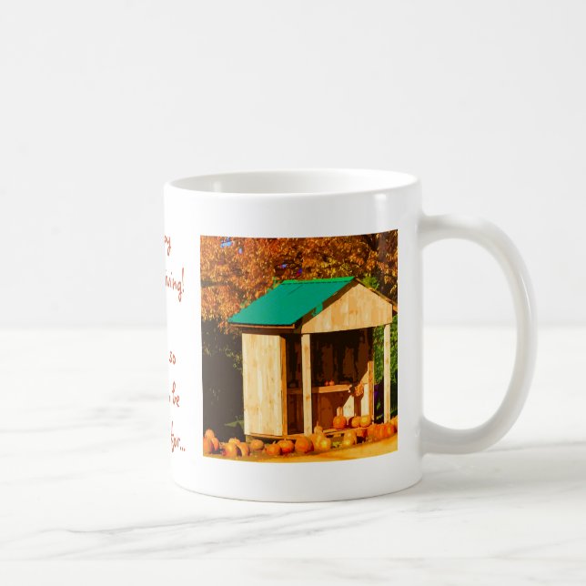 Erntedank Pumpkins Tasse (Rechts)