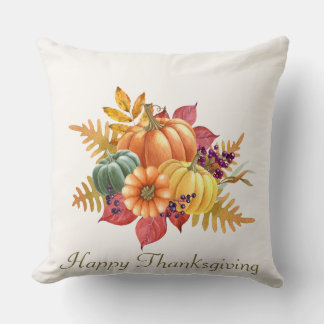 Erntedank Pumpkins Throw Kissen
