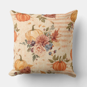 Erntedank, Pumpkins und Blume Musterkunst Kissen