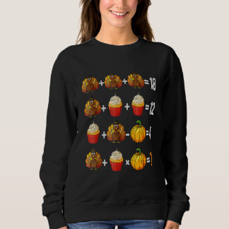 Erntedank-Reihenfolge der Operationen Quiz Mathema Sweatshirt