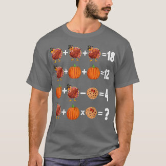 Erntedank-Reihenfolge der Vorgänge Quiz Mathematik T-Shirt