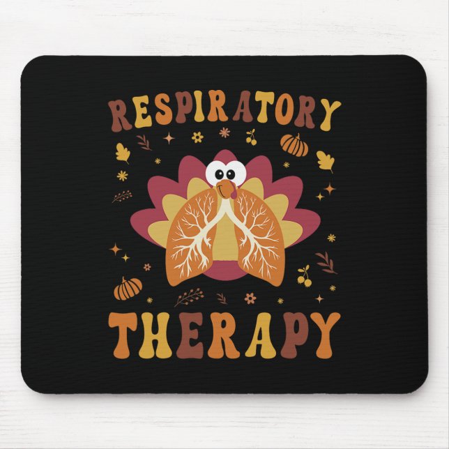 Erntedank Respiratorischer Therapeut Fall Au Mousepad (Vorne)