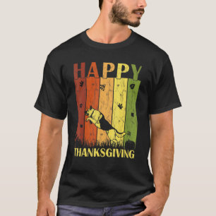 Erntedank Retro Deutscher Schäferhund Erntedankfes T-Shirt