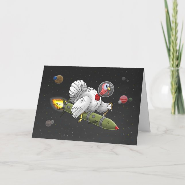 Erntedank Rocket Türkei Dankeskarte (Vorderseite)