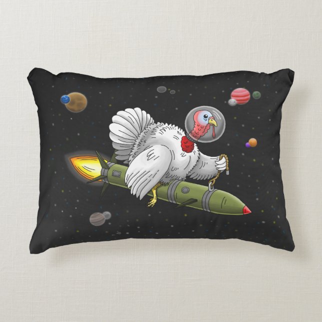 Erntedank Rocket Türkei Dekokissen (Vorderseite)