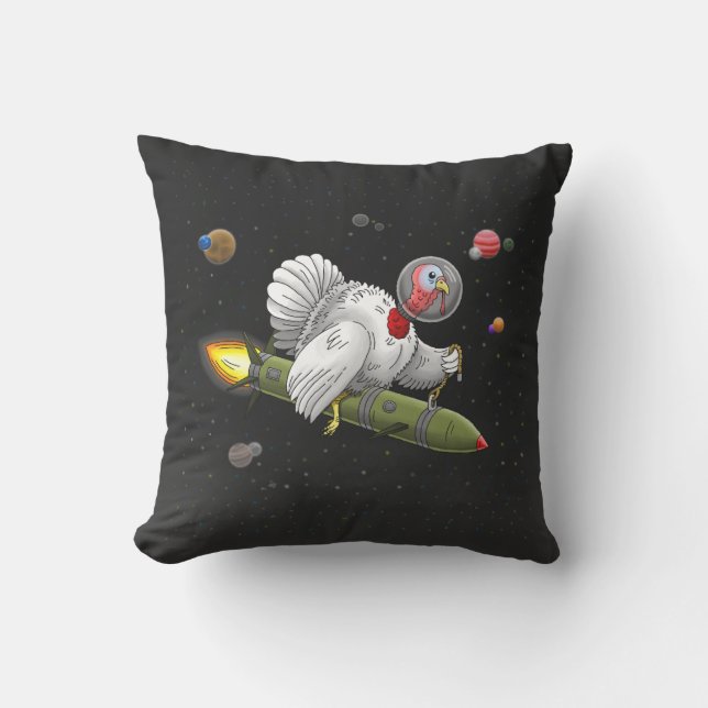 Erntedank Rocket Türkei Kissen (Vorderseite)