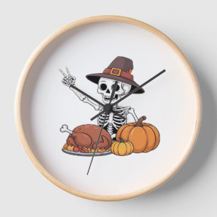 Erntedank Röntgen Skeleton Funny Rock Hand Fall L Uhr