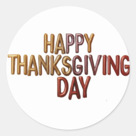 Erntedank-Round-Stickers Runder Aufkleber