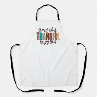 Erntedank Schürze - dankbar, dankbar, gesegnet