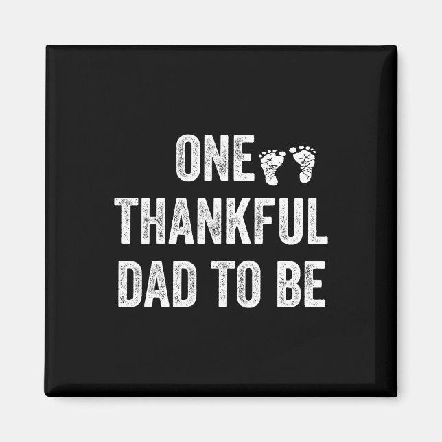 Erntedank Schwangerschaft Ankündigung Eins dankbar Magnet (Vorne)