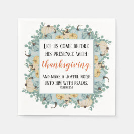 Erntedank Scripting Wasserfarbe Pumpkellerrahmen Serviette