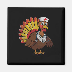 Erntedank Scrub Tops Frauen Türkei Krankenschweste Magnet