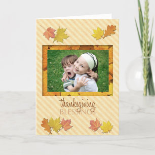 Erntedank-Segen-Fotokarte Feiertagskarte