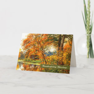 Erntedank Segnungen. Grußkarten für Fine Art Feiertagskarte