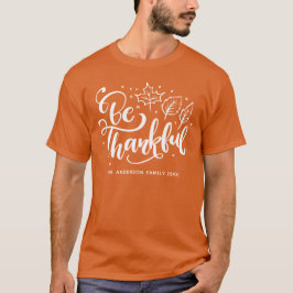 Erntedank sei dankbar Script Harvest Orange T-Shirt