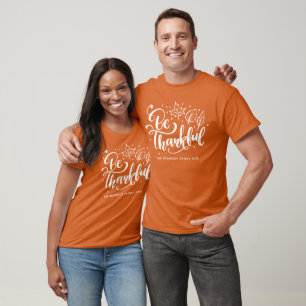 Erntedank sei dankbar Script Harvest Orange T-Shirt