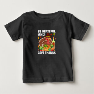 Erntedank sei dankbar und danke baby t-shirt