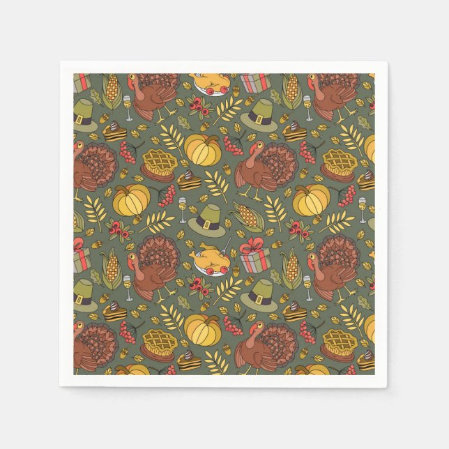 Erntedank Serviette (Vorderseite)