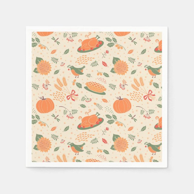 Erntedank Serviette (Vorderseite)