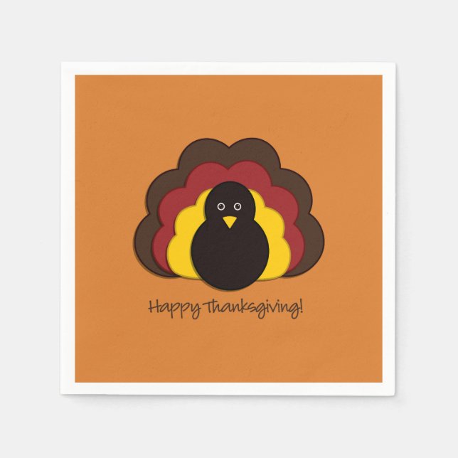 Erntedank Serviette (Vorderseite)