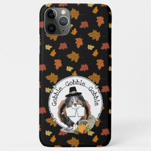 Erntedank Shetland Sheepdog (blauer Merle) Funny Case-Mate iPhone Hülle