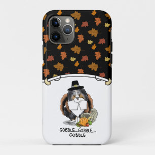 Erntedank Shetland Sheepdog (blauer Merle) Funny Case-Mate iPhone Hülle