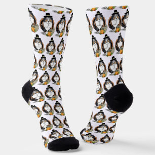 Erntedank Shetland Sheepdog (blauer Merle) Funny Socken