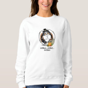 Erntedank Shetland Sheepdog (blauer Merle) Funny Sweatshirt