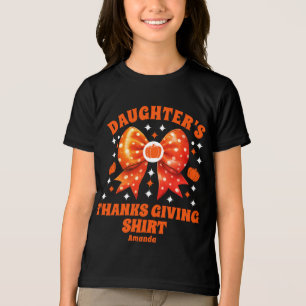 Erntedank-Shirt der personalisierten Tochter Tri-Blend Shirt