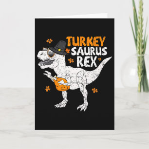 Erntedank-Shirt Kleinkind Jungen Kinder Turkeysaur Karte