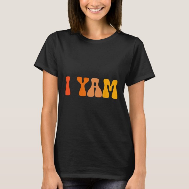 Erntedank Shirts Paare Sweet Potato I Yam Gro (Vorderseite)