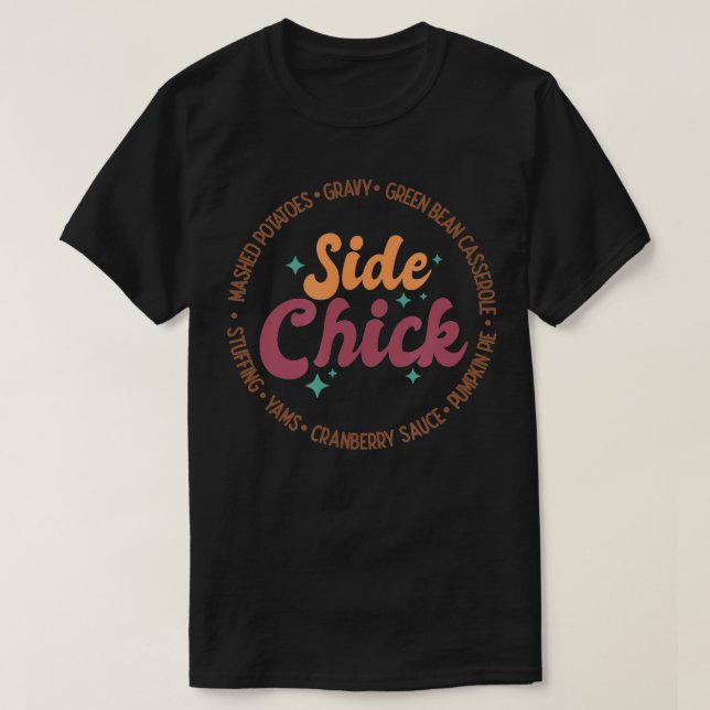 Erntedank Side Chick T-Shirt (Design vorne)
