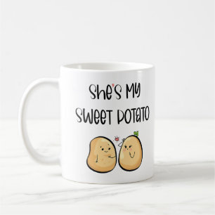 Erntedank Sie ist meine süße Kartoffel I Yam Coupl Kaffeetasse
