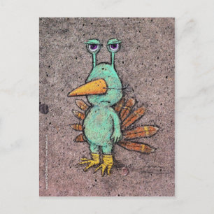 Erntedank-Slurkey-Postkarte Feiertagspostkarte