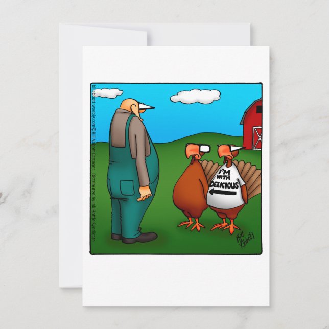 Erntedank Spaß Abendessen Party Einladung (Vorderseite)