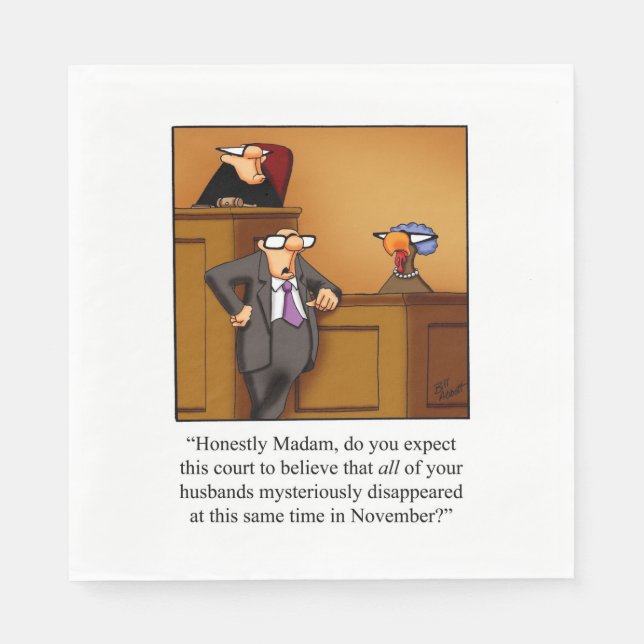 Erntedank Spaß Holiday Napkins Serviette (Vorderseite)