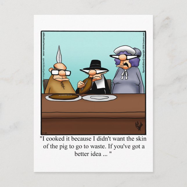 Erntedank Spaß Postkarte "Spectickles" (Vorderseite)