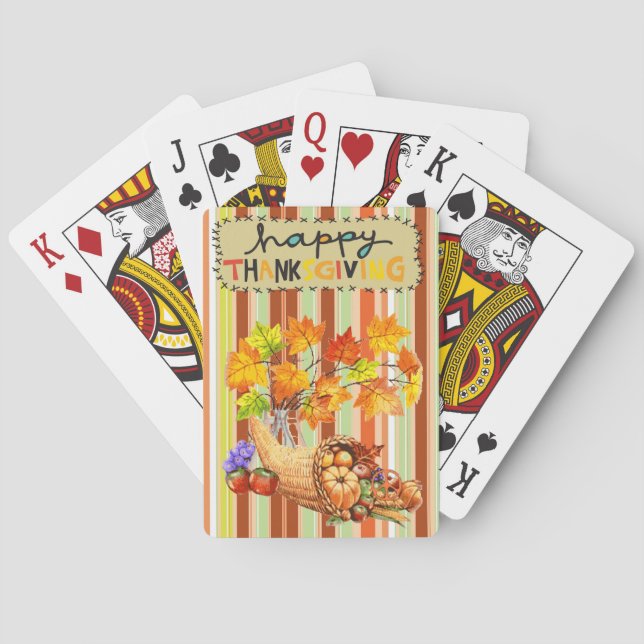 Erntedank-Spielkarten-Deck Spielkarten (Rückseite)