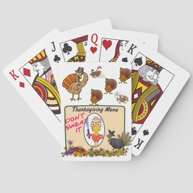 Erntedank-Spielkarten-Deck Spielkarten (Rückseite)