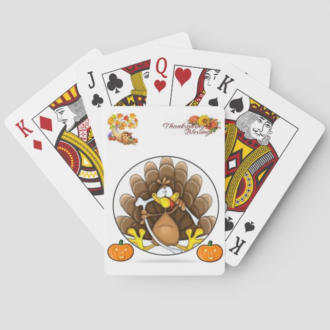 Erntedank-Spielkarten-Deck Spielkarten (Rückseite)