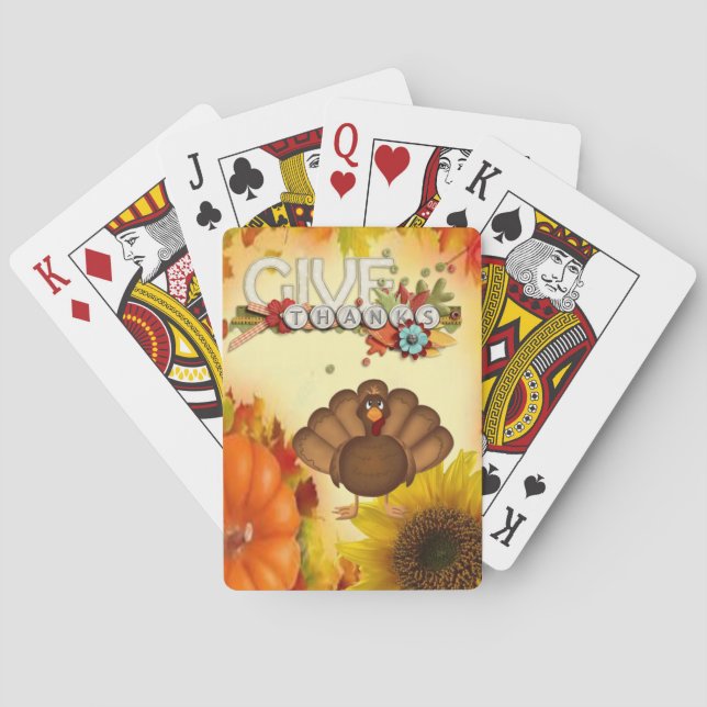 Erntedank- Spielkartenspiel Spielkarten (Rückseite)