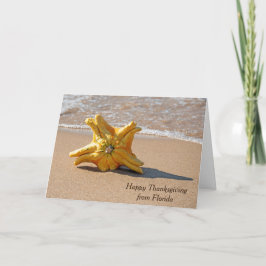 Erntedank Star Gourd am Ocean Beach Karte