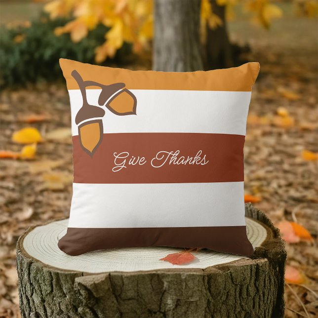 Erntedank Streifen und Korn Kissen (Von Creator hochgeladen)